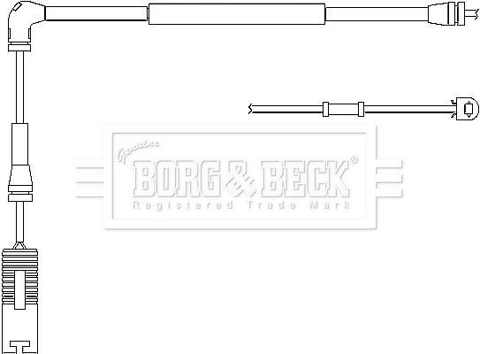 BORG & BECK Сигнализатор, износ тормозных колодок BWL3026